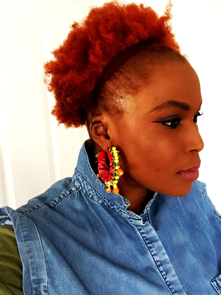 DIY Bandana Hoop Earrings