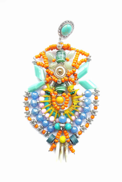 Amarena Beaded Statement Earrings