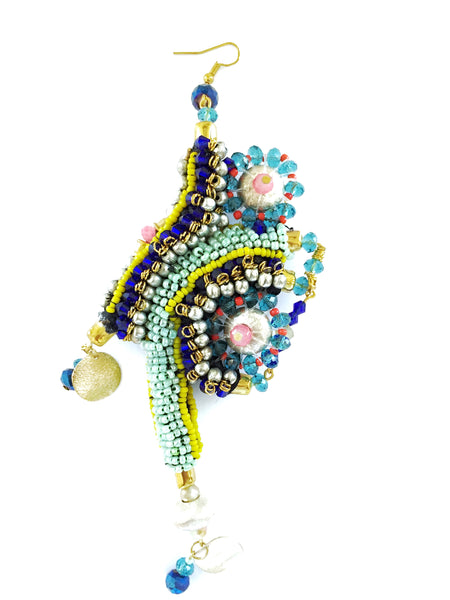 Aziza Beaded Statement Earrings