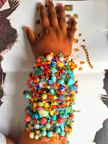 Damara Multi-Stone Beaded Bracelet Anita Quansah London