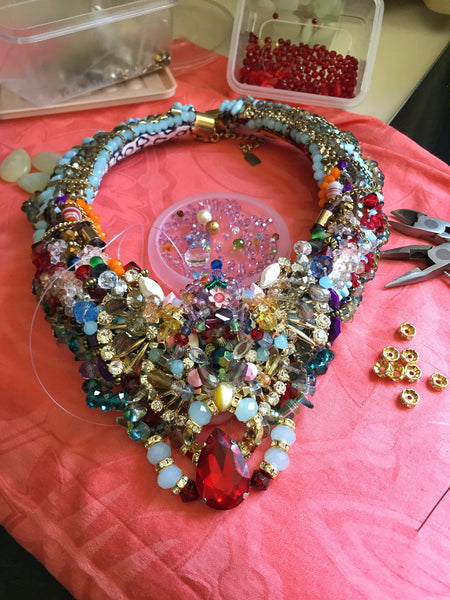 Adilah Multi-Stone Beaded Necklace