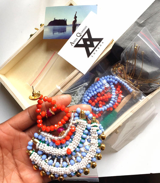 The Ari Beaded Drop Earring Making Kit + Guide For Advanced Level