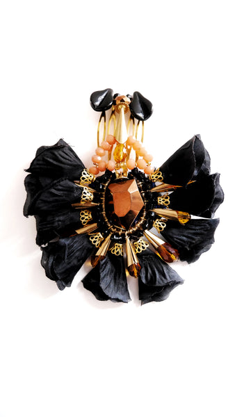 Aleiah Beaded Set Of Two Flower Hair Comb By Anita Quansah London