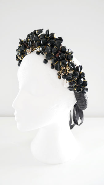 Anthea Flower- Cluster Multi-Beaded Necklace by Anita Quansah London