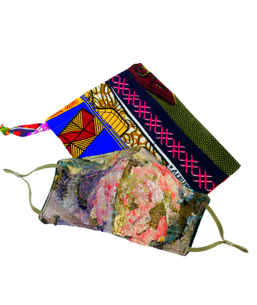 BED OF ROSES  REUSABLE WASHABLE APPLIQUE AND EMBROIDERED FACE MASK