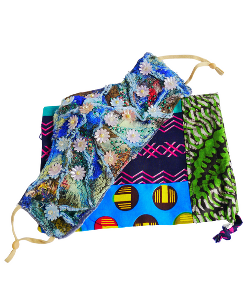 Blooming Marvellous Reusable Washable Applique And Embroidered Face Mask