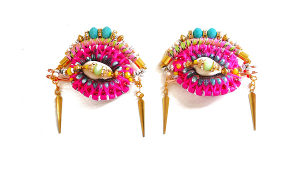 Binta, 'Yes, I See You' Set Of Two Embellished Hair Slides