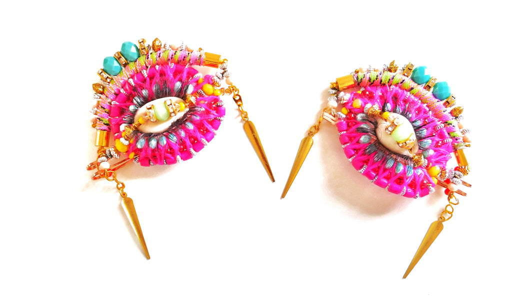 Binta, 'Yes, I See You' Set Of Two Embellished Hair Slides