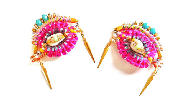 Binta, 'Yes, I See You' Set Of Two Embellished Hair Slides