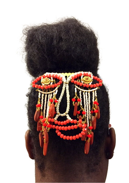 Bisa Beaded Teary-Eyed Hair Comb