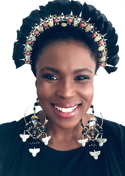 Jessa Swarovski Crystal Embellished and Encrusted Hoop Earrings