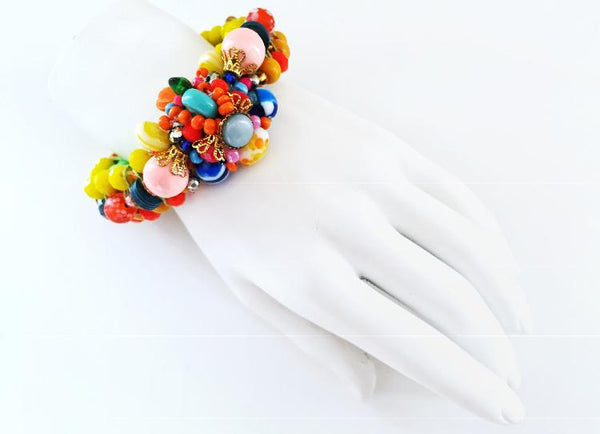 Damara Multi-Stone Beaded Bracelet Anita Quansah London