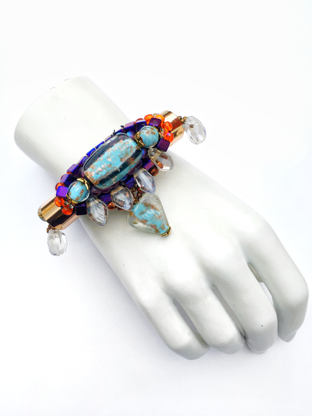 Cahya Multi-Beaded Hematite Bracelet