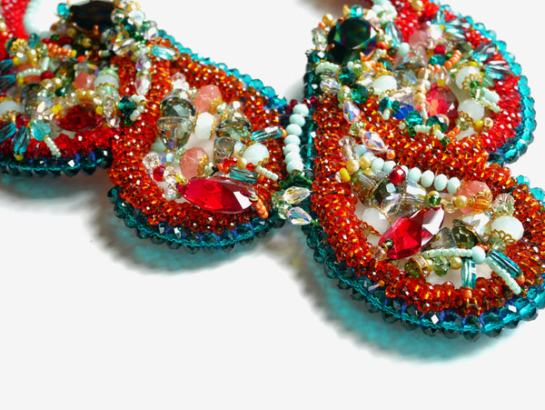 Cotia Swarovski-Embellished And Gemstone Necklace