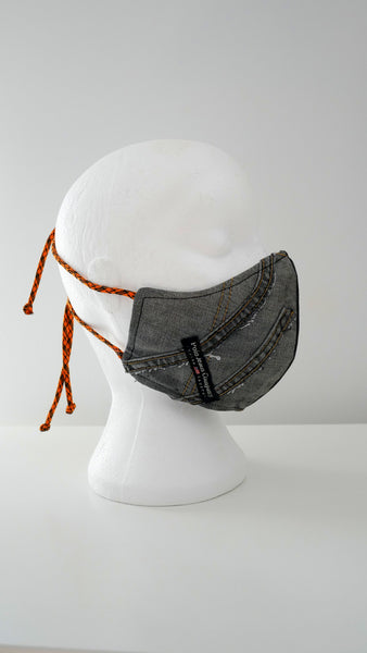DENIM PATCHWORK FACE MASK