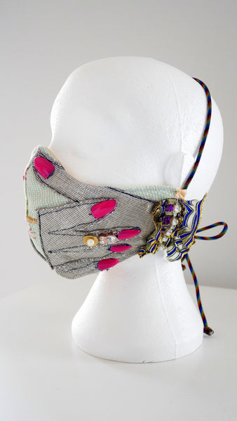 Embellished Applique Thumbs Up With Bling Face Mask Anita Quansah London