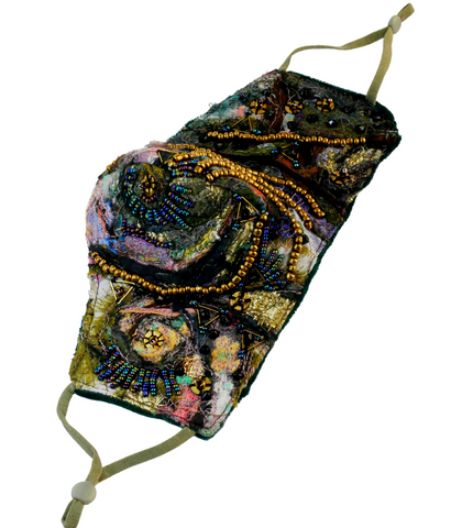 Find Your Fire Beaded-Embellished Reusable Washable Applique And Embroidered Face Mask