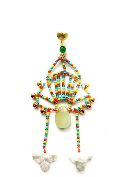 Tilbury Beaded Drop Earrings By Anita Quansah London
