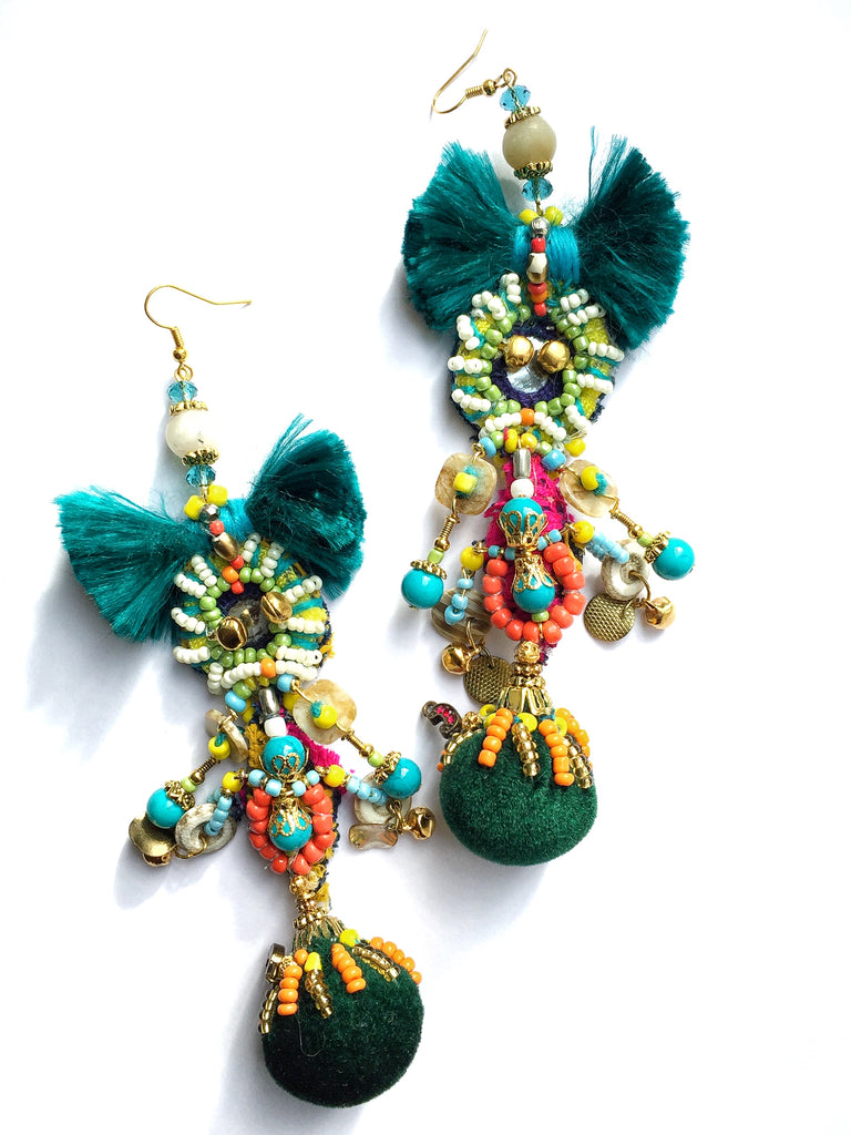Colel Embellished Drop Earrings