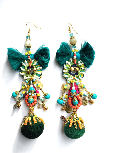 Colel Embellished Drop Earrings