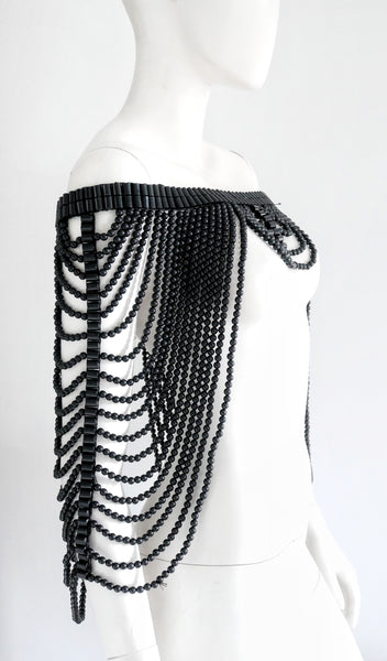 Helge Beaded Black Body Jewellery