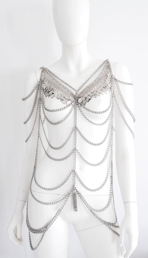 Bennu Silver-Plated Brass Body Chain