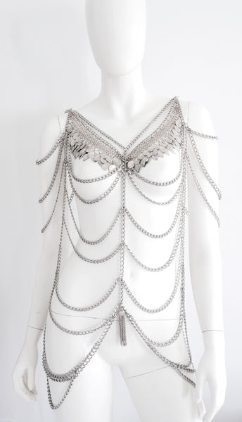 Bennu Silver-Plated Brass Body Chain