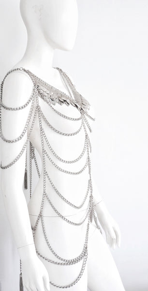 Bennu Silver-Plated Brass Body ChainAnita Quansah London