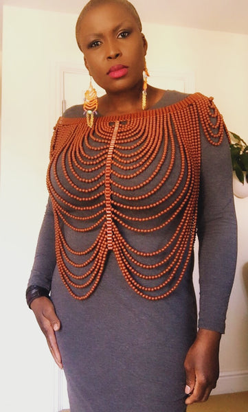 Helge Brown Beaded Body Jewellery