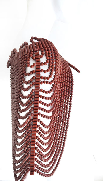 Helge Brown Beaded Body Jewellery