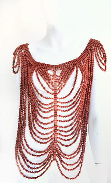 Helge Brown Beaded Body Jewellery