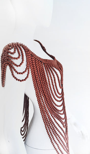 Helge Brown Beaded Body Jewellery