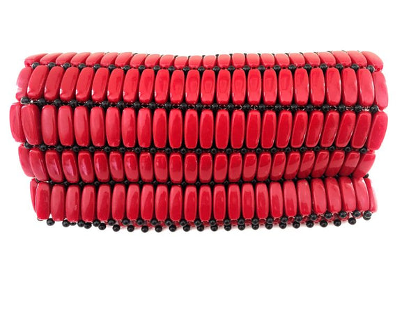 Kampala Clutch Red/Large