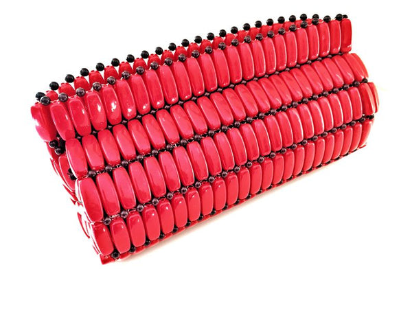 Kampala Clutch Red/Large