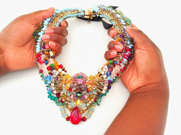 Adilah Multi-Stone Beaded Necklace