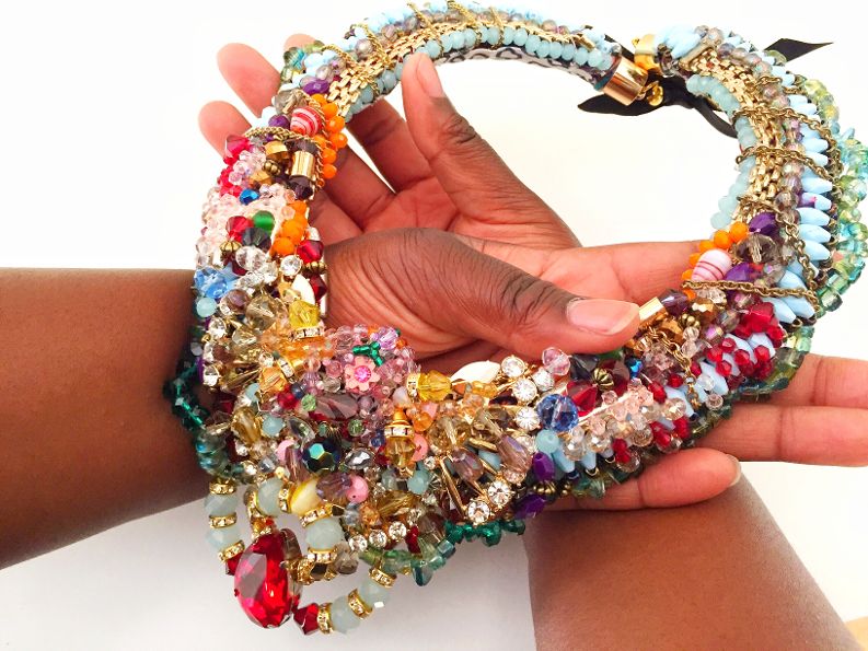 Adilah Multi-Stone Beaded Necklace