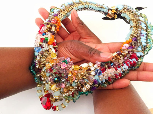 Adilah Multi-Stone Beaded Necklace