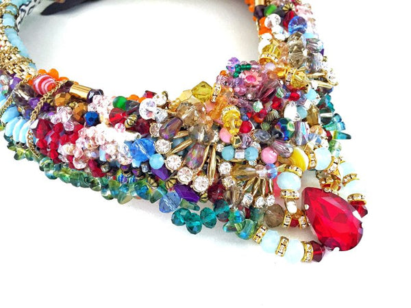 Adilah Multi-Stone Beaded Necklace