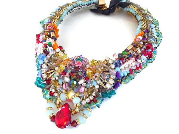 Adilah Multi-Stone Beaded Necklace