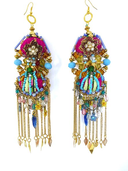 Renata Beaded Statement Earrings