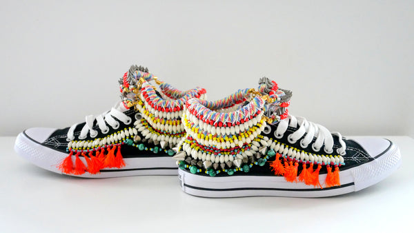 Keyna Beaded Embellished Custom High Top Chuck Taylor Converse