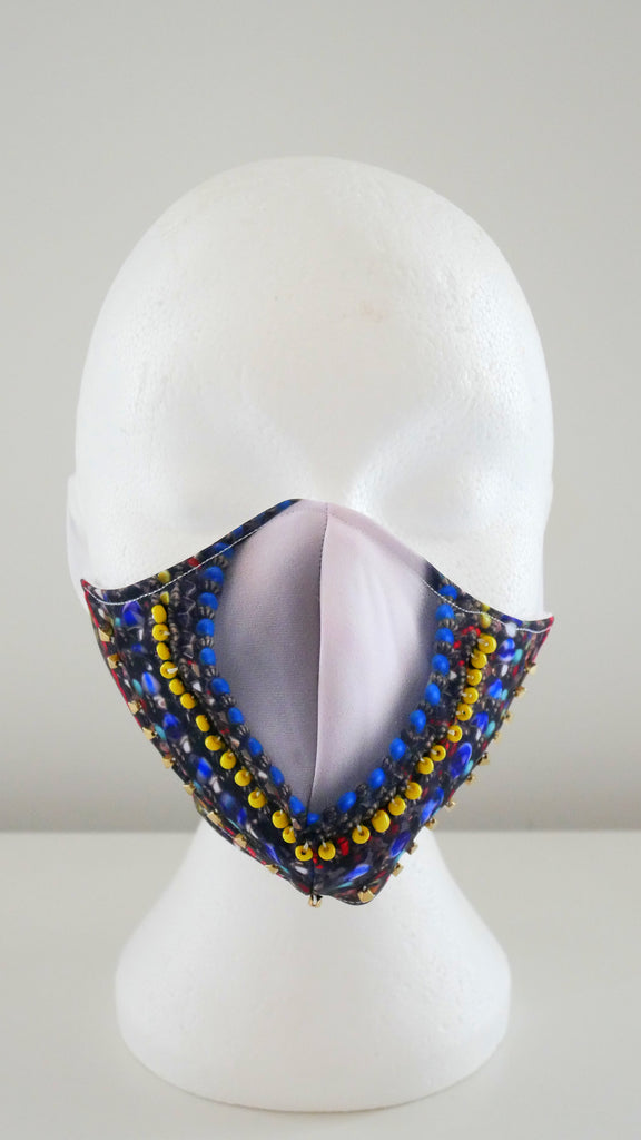 Limited Edition Bexley Print Beaded Face Mask