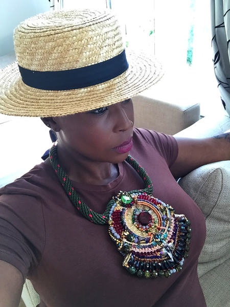 Manaia Multi-Beaded and Gemstone Embellished Bib Necklace