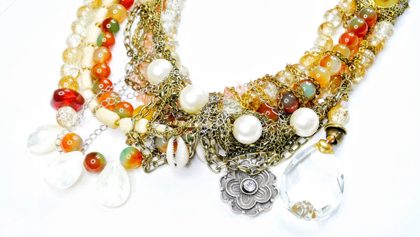 Manasa Gemstone-Embellished Layered Chain Necklace