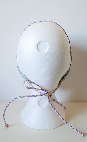 Washable Multi-Coloured Sequin Pearly Fang Facemask with Rhinestones