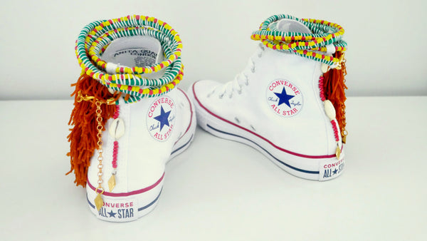 Ozias Beaded Custom Chuck Taylor All Star High Top Converse