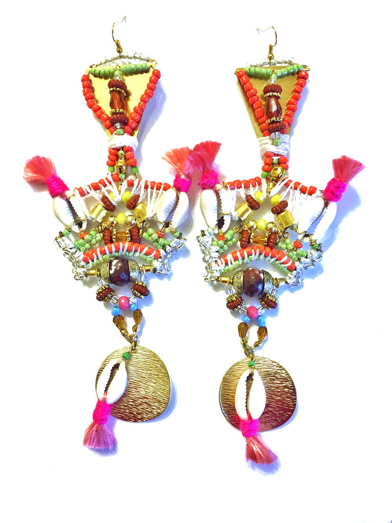 Rumi Statement Drop Earrings