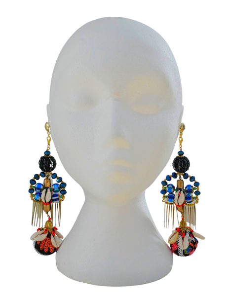 Rainey Embellished Beaded and Shell Headpiece