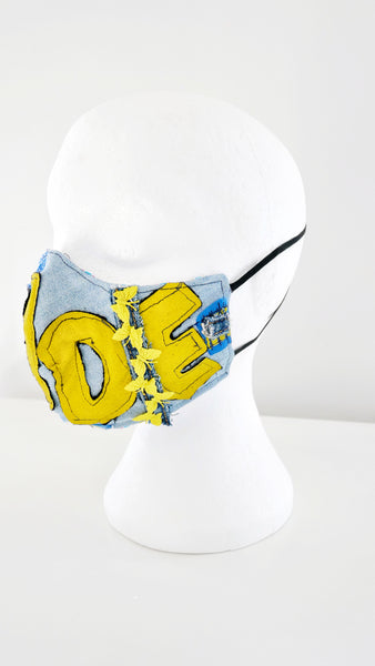 Reusable, Washable, Denim and Ikea Frakta Slogan Face Mask