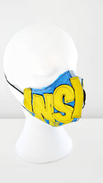 Reusable, Washable, Denim and Ikea Frakta Slogan Face Mask